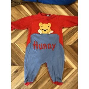 RARE VTG‎ Winnie The Pooh Hunny 100 Acre Collection Baby Romper Jumper One Piece